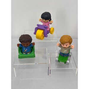 Fisher Price Little People Chris Mia Big Wheele Chair Skateboard Accessories